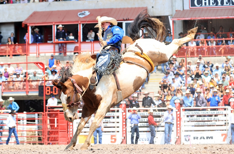 Utah’s Stetson Wright became the first in his storied saddle bronc riding family to win that event at the Cheyenne Frontier Days Rodeo. Eight Wrights had attempted the feat starting more than two decades ago with Stetson’s father Cody