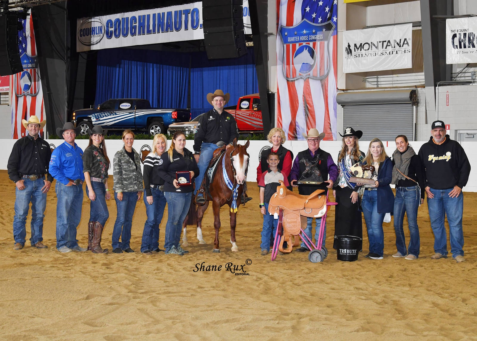 Franco Bertolani and Hollys Hijacker, owned by Quarter Dream SRL Photos courtesy of All American Quarter Horse Congress/Shane Rux