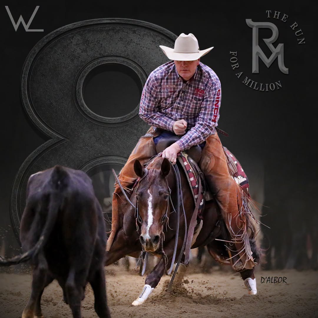 Austin Shepard and Rollz Eh: $250k Open Cutting Horse Challenge Champions at The Run For A Million